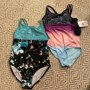 Justice set of 2 leotards